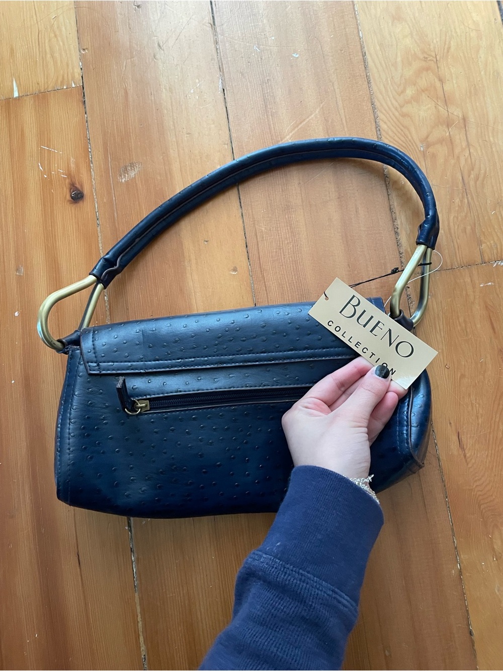 Women's Navy Shoulder Purse